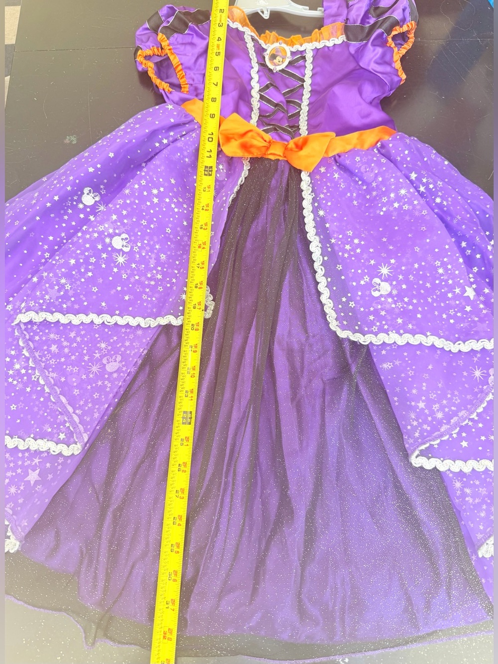 Disney Minnie Mouse Witch Halloween Costume kids 9/10 ears hat - Picture 12 of 16
